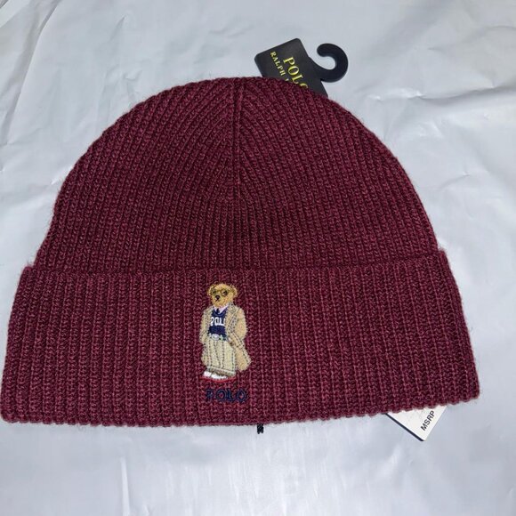 Polo Ralph Lauren Polo Bear Beanie in BLUE For \ LYST - Picture 1 of 1